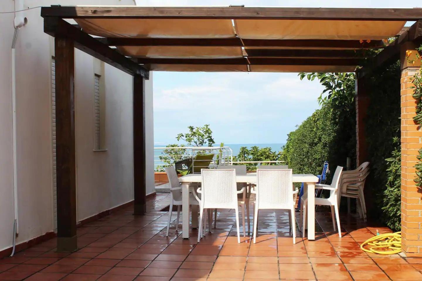 巴尼阿尼奥内Terrazza Sul Mare别墅 外观 照片
